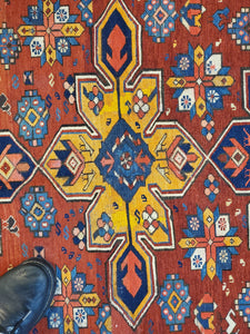 Caucasion Rug,  Shirvan Rug, Antique Carpet, Circa 1910s