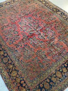 Manchester Wool Carpet Antique Kashan Area Rug