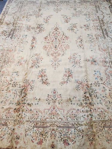 Semi Antique Kirman Rug, Kerman Rug Circa 1940s