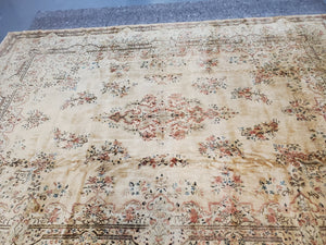 Semi Antique Kirman Rug, Kerman Rug Circa 1940s