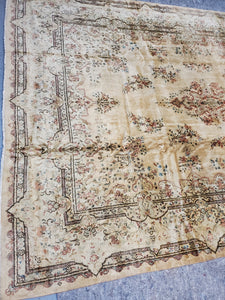 Semi Antique Kirman Rug, Kerman Rug Circa 1940s