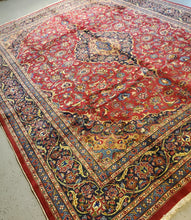 Load image into Gallery viewer, Persian Mashad Carpet, Semi Antique Rug Circa 1950s