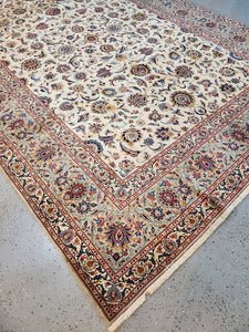 Persian Kashan Rug Circa 1950s Signed