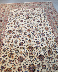 Persian Kashan Rug Circa 1950s Signed