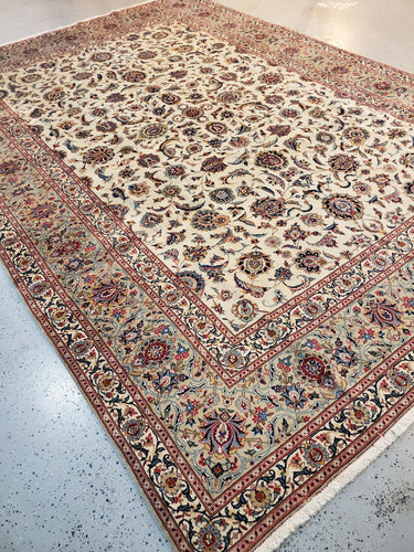 Kashan Pictorial Signed Persian Rug