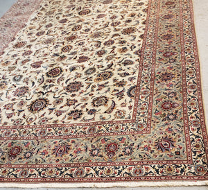 Persian Kashan Rug Circa 1950s Signed