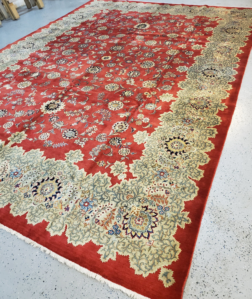 Kashan Rug, Persian Rug Circa 1940s