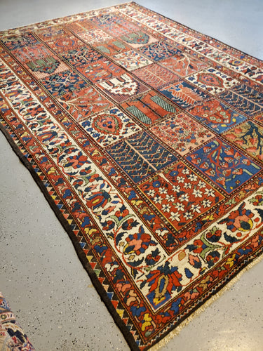 Persian Bahktiari Rug  Antique Rug Circa 1930s