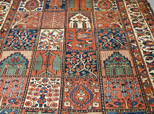 Persian Bahktiari Rug  Antique Rug Circa 1930s