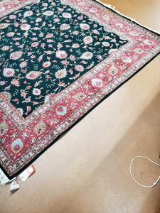 Tabriz Rug, Persian Silk and Wool Rug,