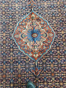 Persian Bidjar Rug, Antique Iron Bijar Rug Circa 1930s
