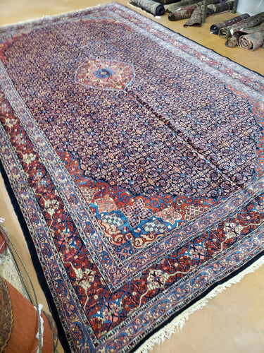 Persian Bidjar Rug, Antique Iron Bijar Rug Circa 1930s