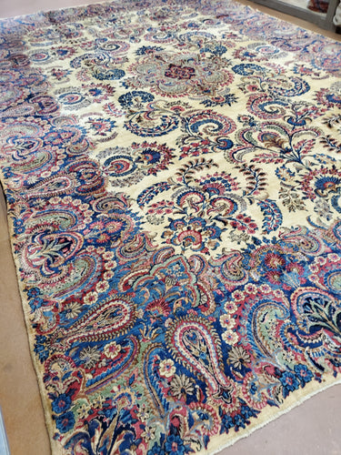 Kirman Rug, Kerman Rug, Antique Rug, XL Carpet