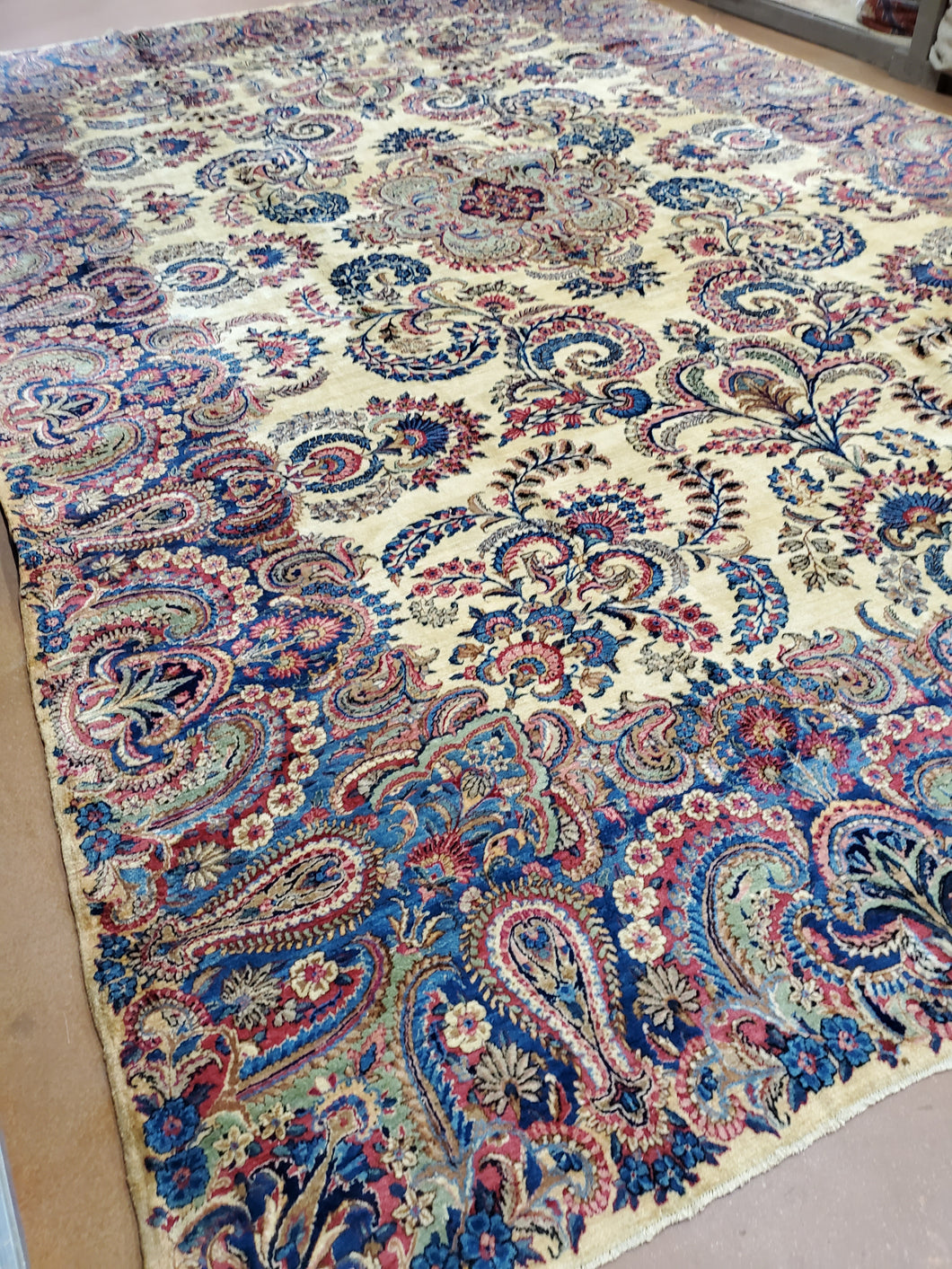 Kirman Rug, Kerman Rug, Antique Rug, XL Carpet
