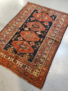 Persian Yalameh Rug, Antique Rug Circa 1920s