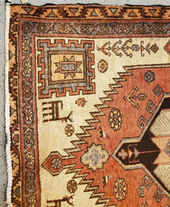 Hamadan Rug, Vintage Rug, Rug Runner, Pictorial Carpet