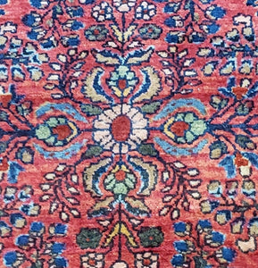 Sarouk Rug,  Circa 1920s Antique Rug Runner