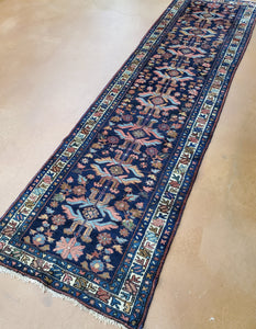 Hamadan Rug Runner Black Rug