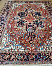 Load image into Gallery viewer, Best 1920s Antique Persian Heriz Rug Circa For Sale