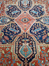 Load image into Gallery viewer, Best 1920s Antique Persian Heriz Rug Circa For Sale