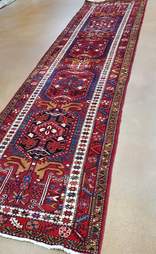 Persian Rug, Heriz Rug, Persian Runner, 1960s-70s