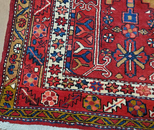 Persian Rug, Heriz Rug, Persian Runner, 1960s-70s