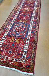Persian Rug, Heriz Rug, Persian Runner, 1960s-70s