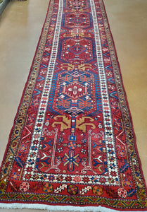 Persian Rug, Heriz Rug, Persian Runner, 1960s-70s