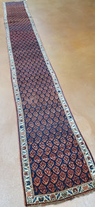 Kurdish Rug, Rug Runner Tribal Rug